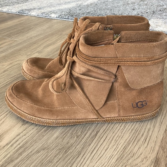 UGG reid Women's Chestnut Ankle Booties - Picture 2 of 11